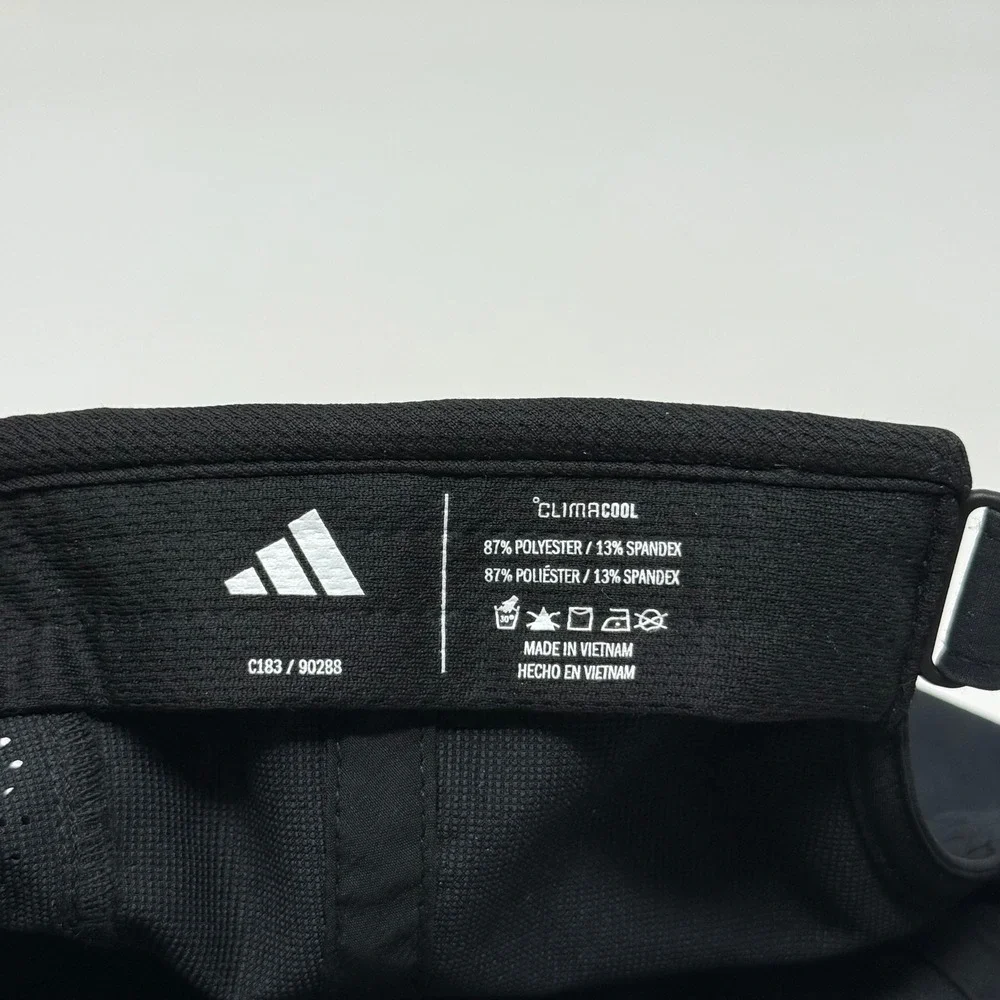 Adidas ClimaCool Running Hat Black White Performance Training Cap C183 90288